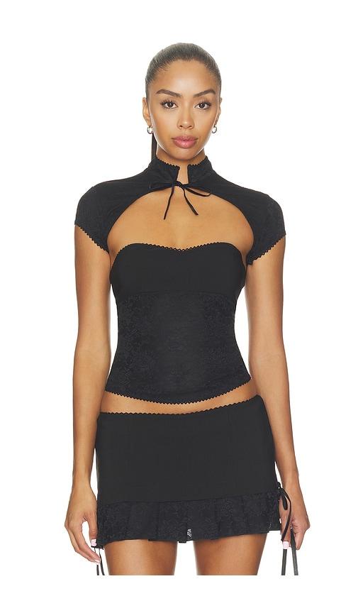 i.am.gia aris two-piece top in black. - size l (also in m, s, xs)