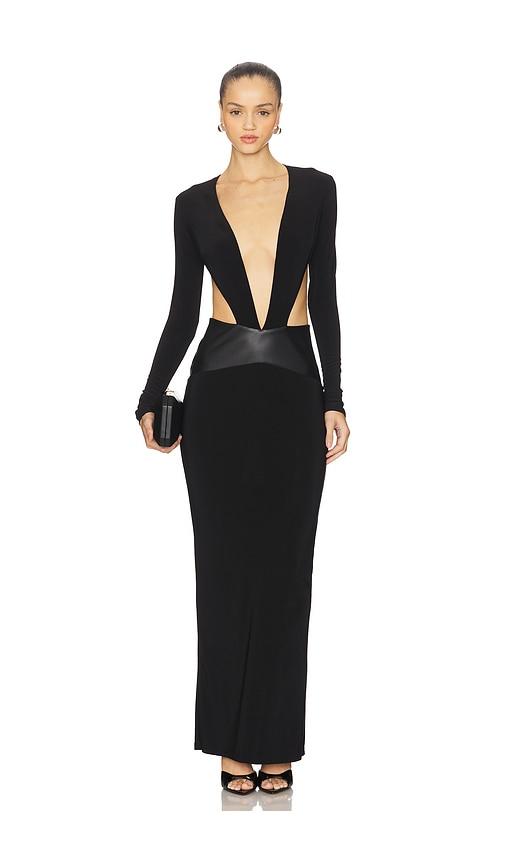 i.am.gia carmina maxi dress in black. - size l (also in s, xxs, xs, m, xl)
