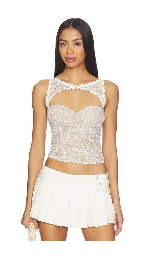 i.am.gia kiana bustier in white. - size m (also in s, xxs, xs)
