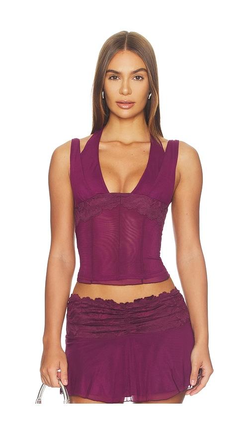 i.am.gia maris top in wine. - size s (also in xs, xxs)