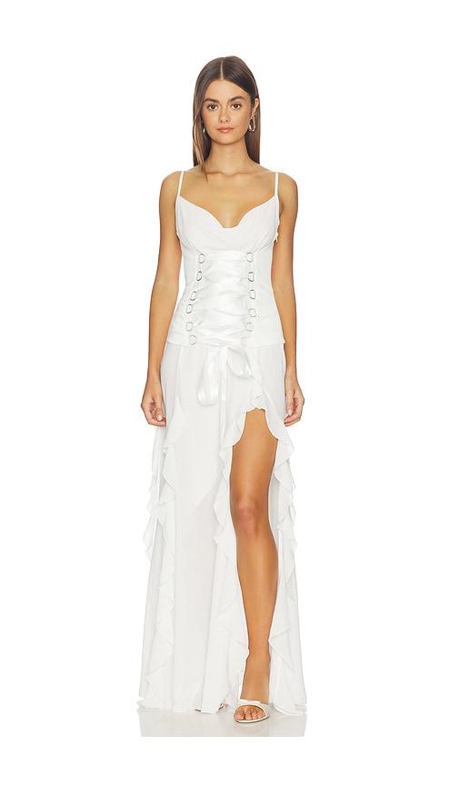i.am.gia marlette 2.0 maxi dress in white. - size l (also in s, xxs, xs, m)