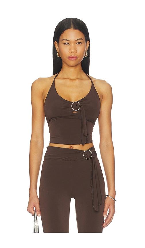 i.am.gia siofra top in chocolate. - size l (also in s, xxs, xs, m, xl)