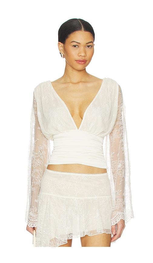 i.am.gia stevie top in cream. - size l (also in s, xs, m)
