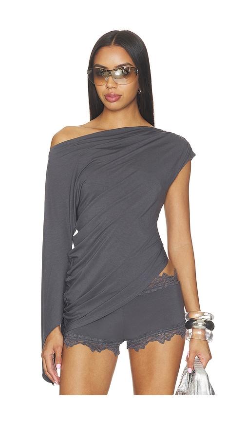 i.am.gia violette asymmetrical top in grey. - size m (also in xs, s)