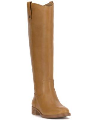 i.n.c. international concepts fawne riding leather boots created for macys regular wide calf extra wide calf
