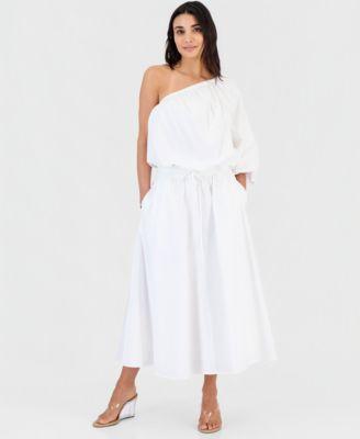 i.n.c. international concepts petite asymmetrical top midi skirt macys exclusive