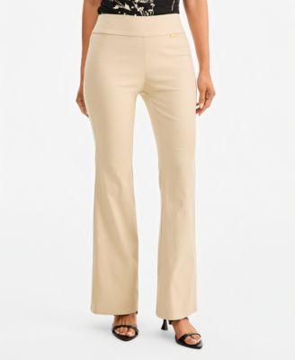 i.n.c. international concepts womens flared leg pull on pants 0p 18 exclusively at macys