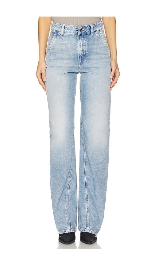 icon denim annie straight leg jeans in blue. - size 25 (also in 26, 27, 32)