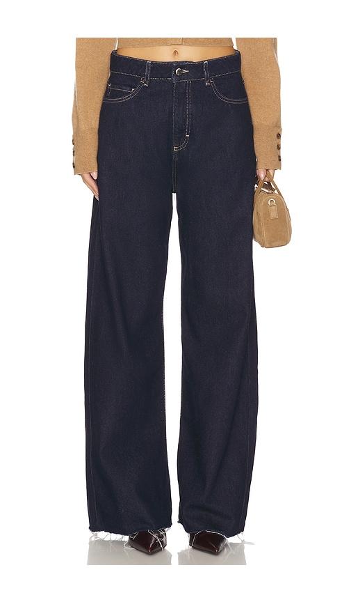 icon denim debby wide leg jeans in denim-dark. - size 25 (also in 26, 27, 32)