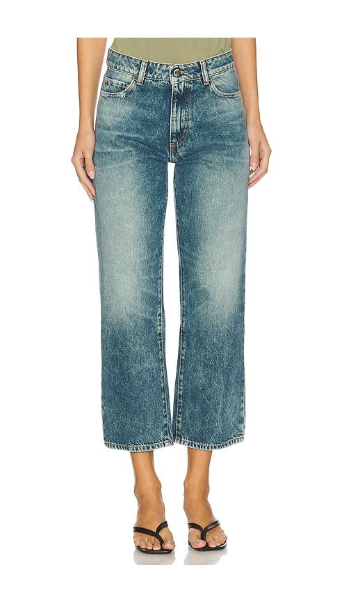 icon denim jill straight jeans in blue. - size 24 (also in 26, 27)