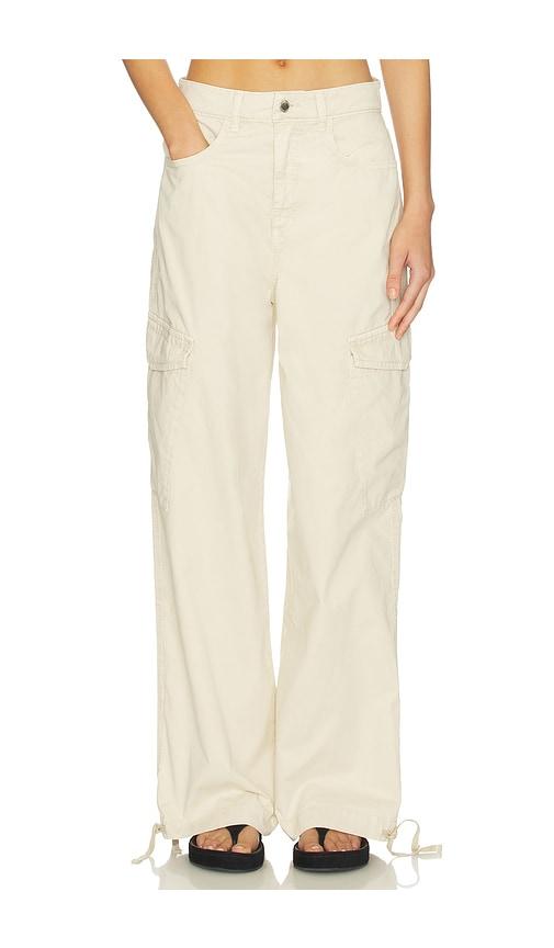 icon denim lotti pants in cream. - size 24 (also in 26, 28, 29, 32)
