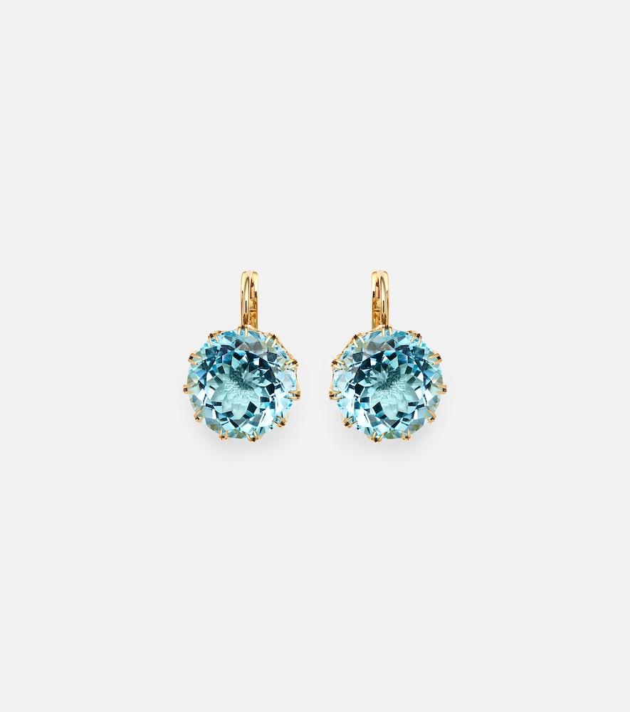 ileana makri 18kt gold earrings with topaz