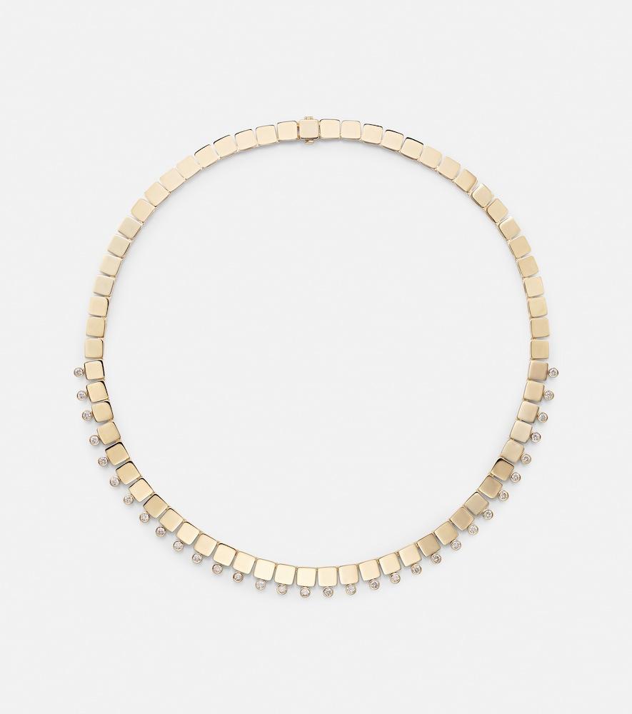 ileana makri floating diamond medium 18kt gold necklace with diamonds