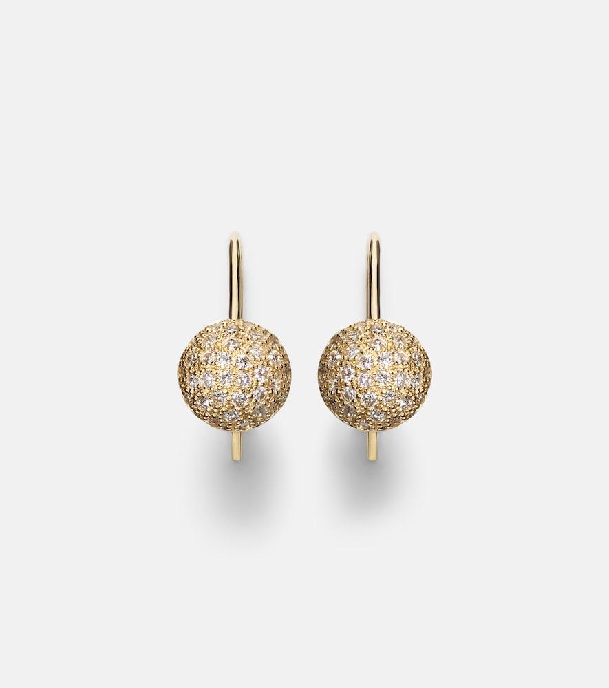 ileana makri sphere 18kt gold earring with diamonds