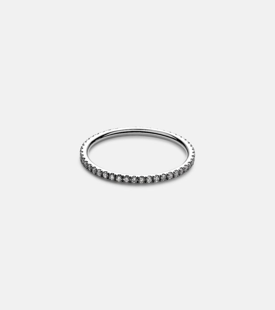 ileana makri thread band 18kt gold ring with diamonds