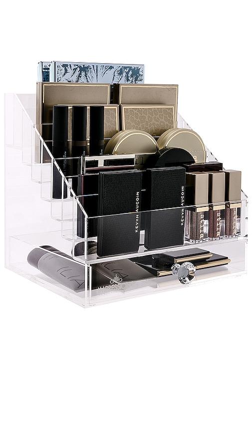 impressions vanity diamond collection palette organizer in clear.