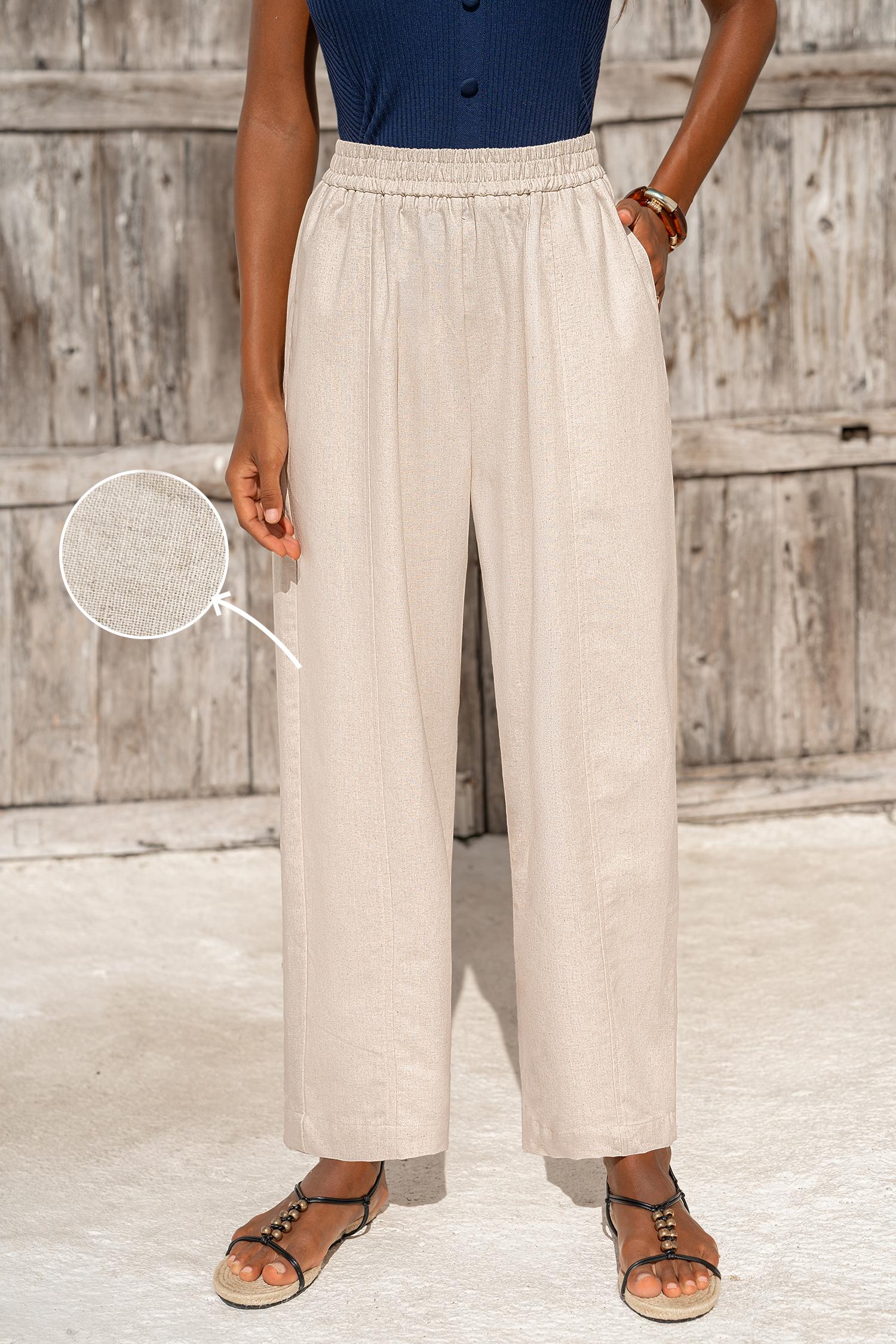 in your element beige pants - l