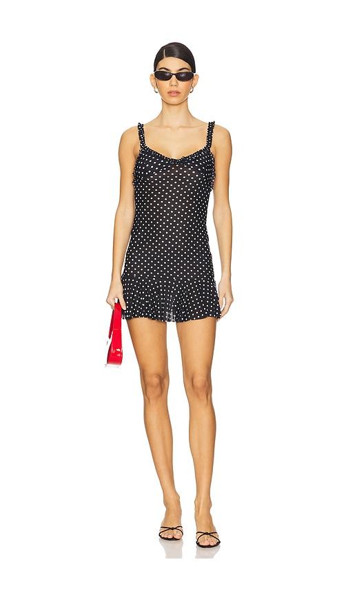 indah camilla mini dress in black. - size l (also in m)