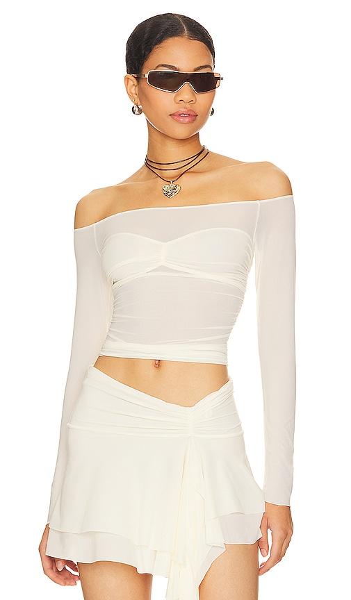 indah coco pinch bra top in ivory. - size m (also in l, xl)