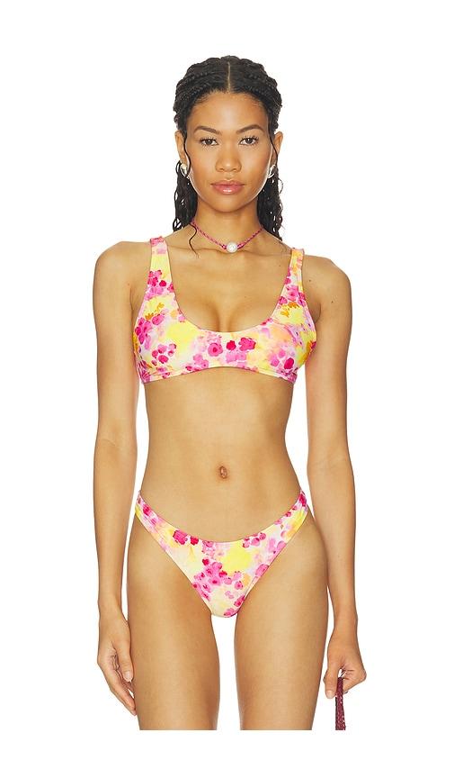 indah hope bikini top in pink. - size l (also in xs, s, m)