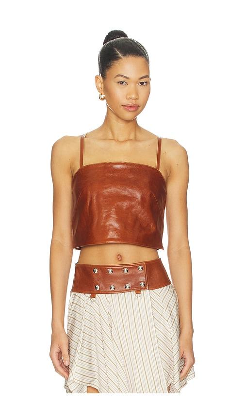 iro andria top in brown. - size 32 (also in 42)