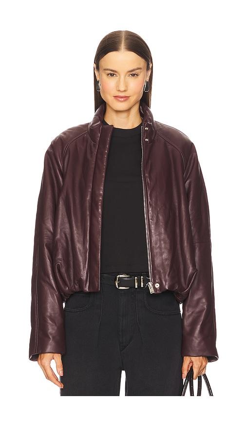 iro delta jacket in burgundy. - size 34 (also in 40)