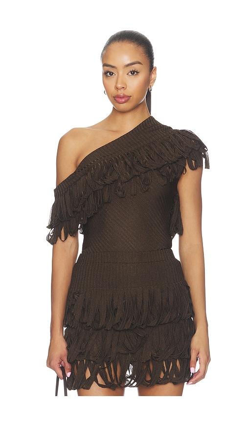 iro encre top in brown. - size m (also in xs, s, xl)