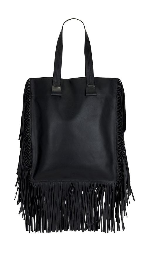 iro paper franges bag in black.