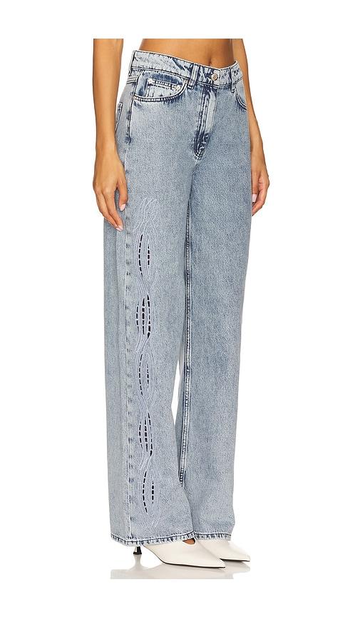 iro ryley wide leg in blue. - size 36/4 (also in 38/6)