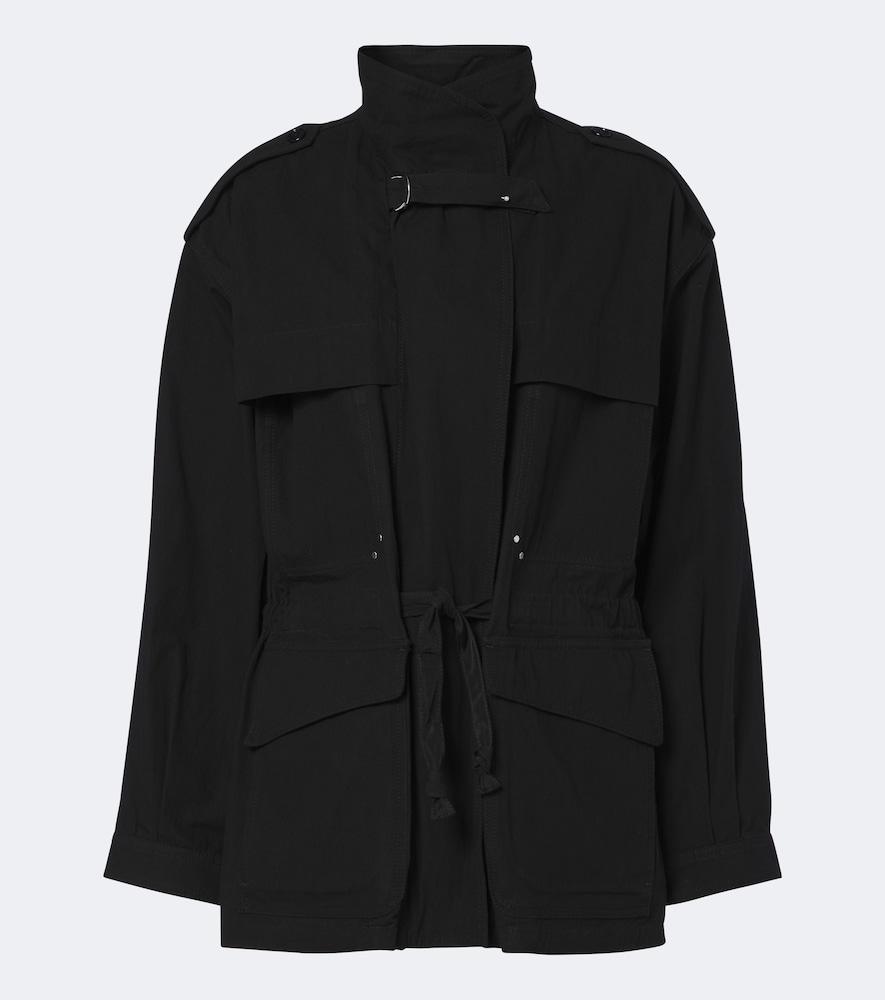 isabel marant adelys cotton-blend gabardine jacket