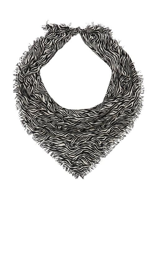 isabel marant alecia scarf in black & white.
