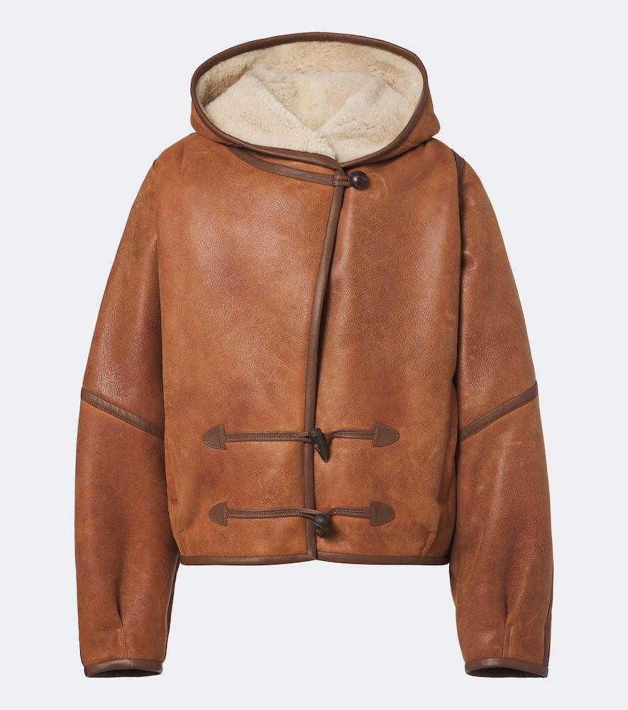 isabel marant amiel hooded leather jacket