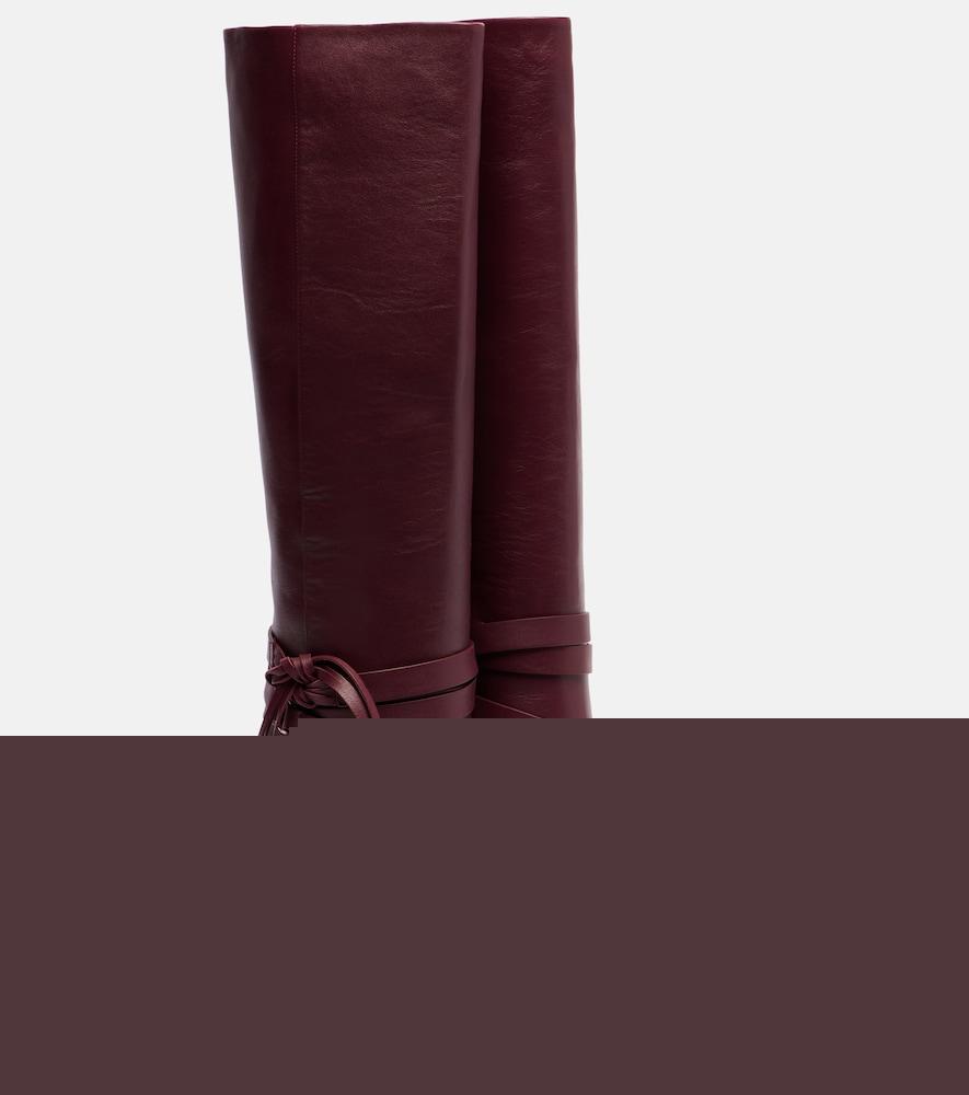 isabel marant analui 90 leather knee-high boots