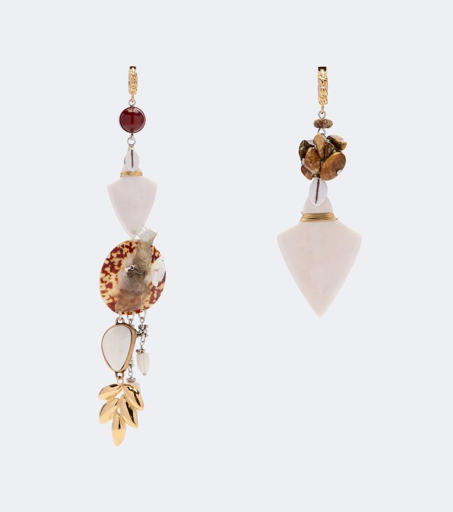 isabel marant anna asymmetric drop earrings