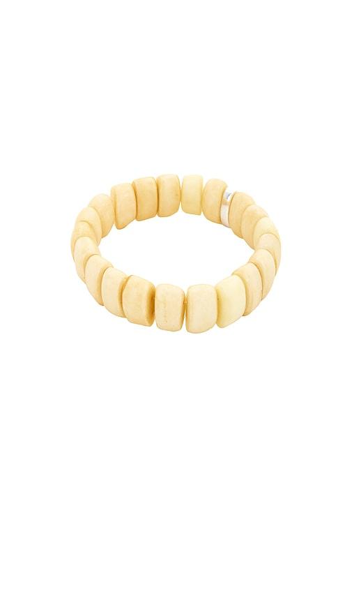 isabel marant arm bracelet in cream.