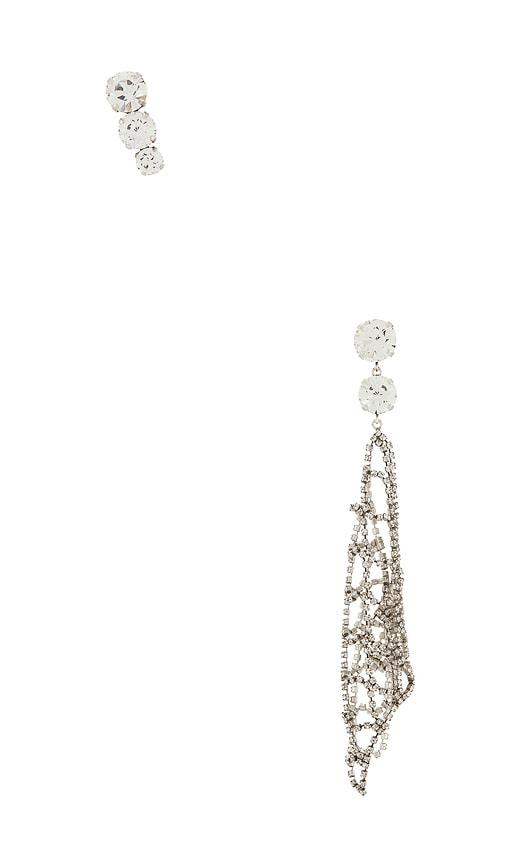 isabel marant asymmetric in metallic silver.