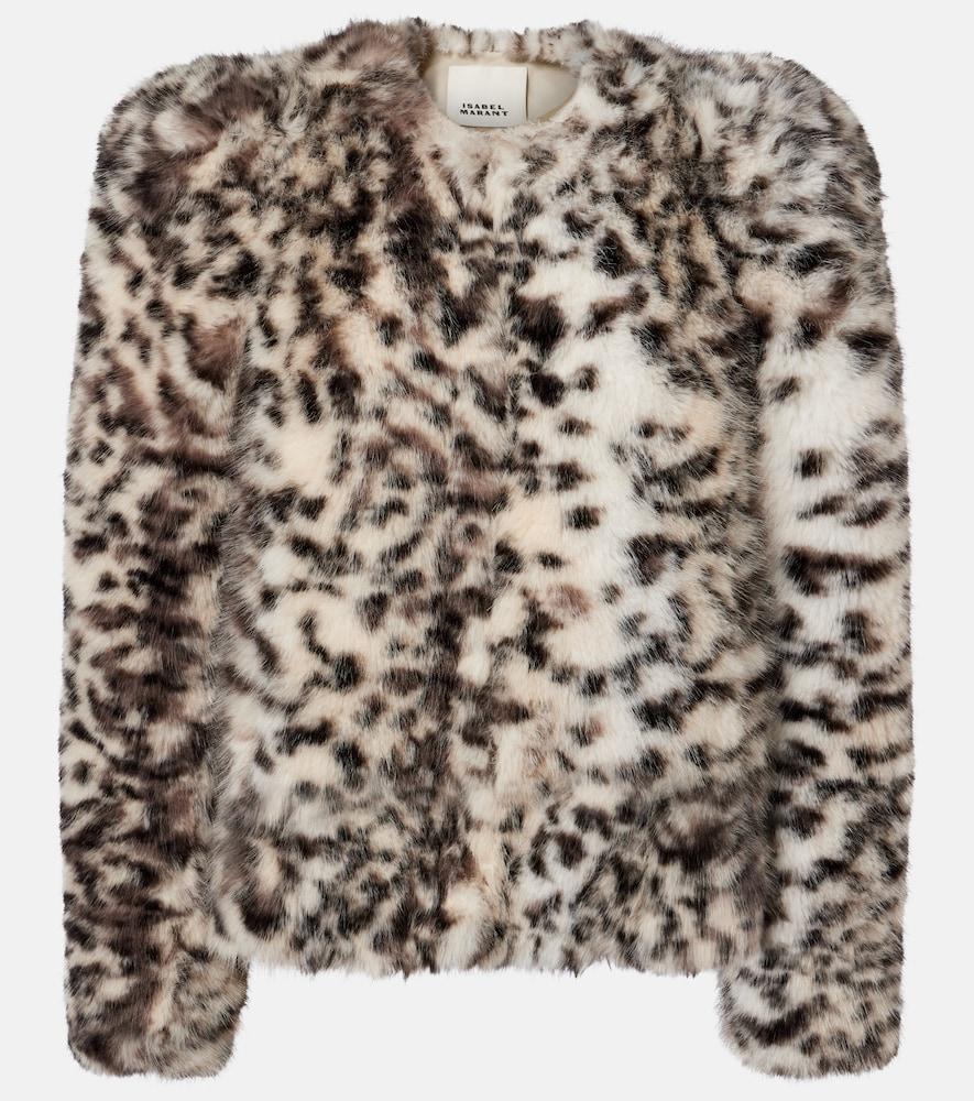 isabel marant bahria leopard-print jacket