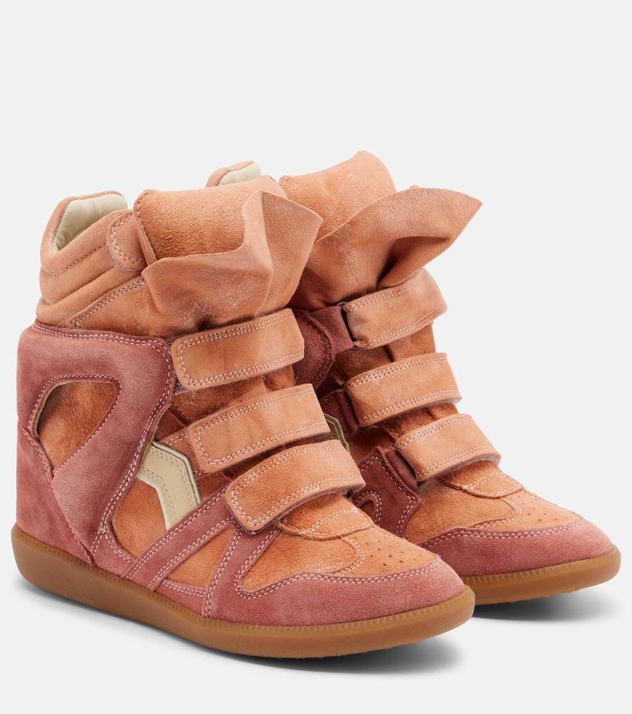 isabel marant bekett suede high-top sneakers