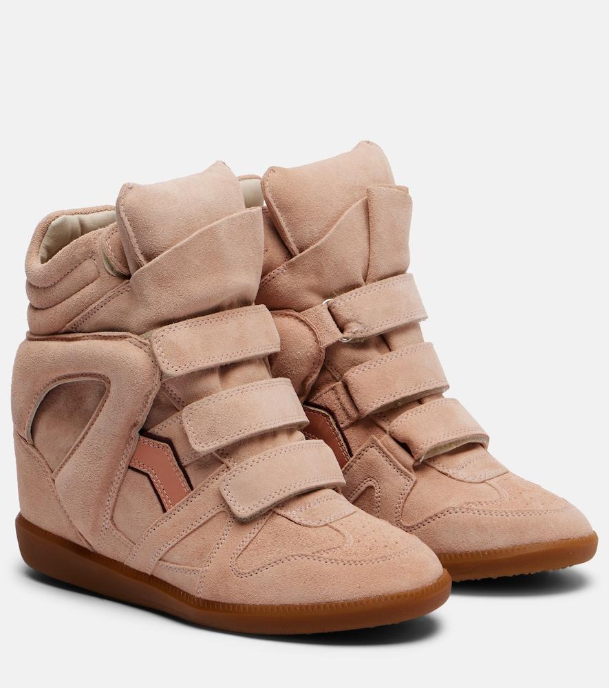 isabel marant bekett suede high-top sneakers