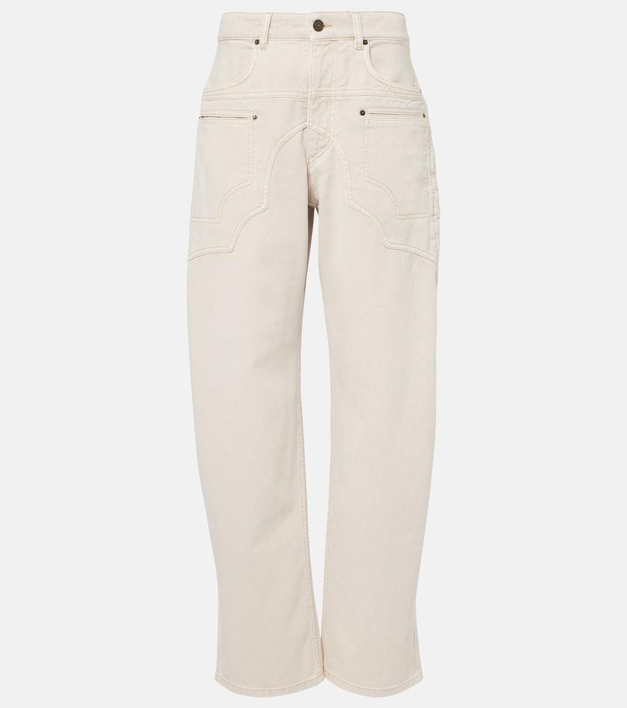 isabel marant beryl high-rise wide-leg jeans