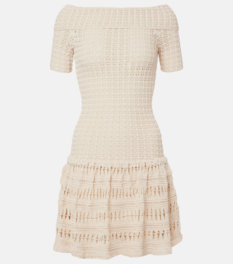 isabel marant charlottega crochet minidress