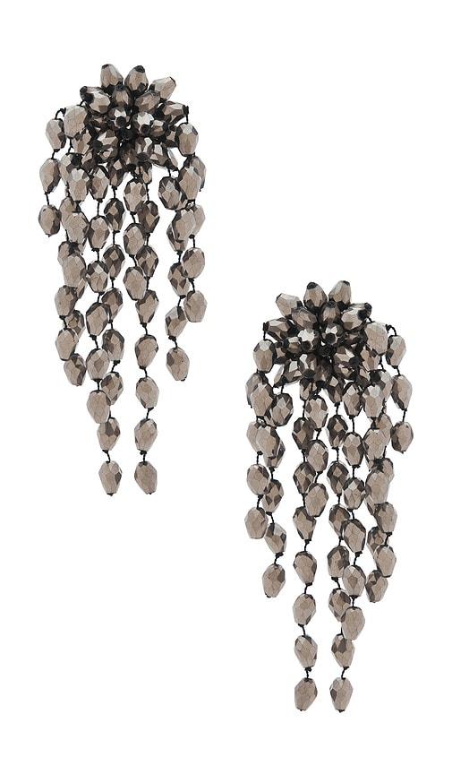 isabel marant clip earrings in grey.