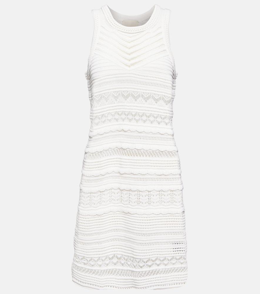 isabel marant crochet cotton-blend minidress
