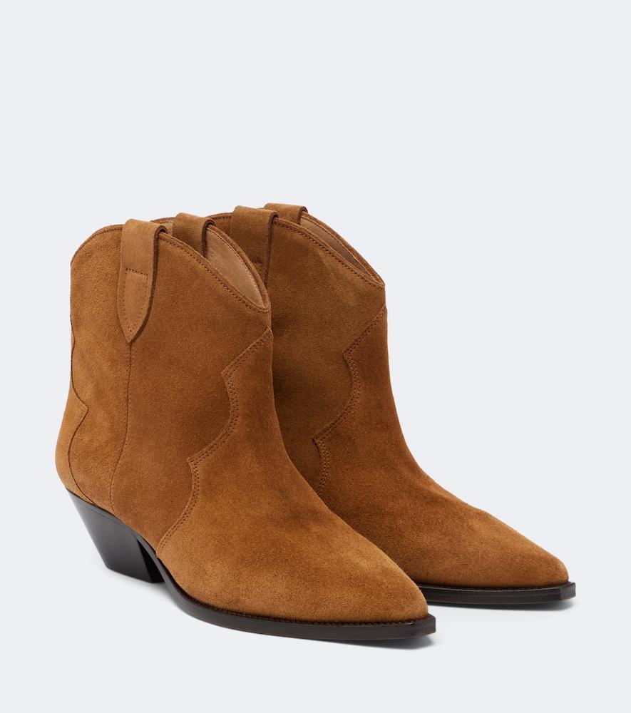 isabel marant dewina suede cowboy boots