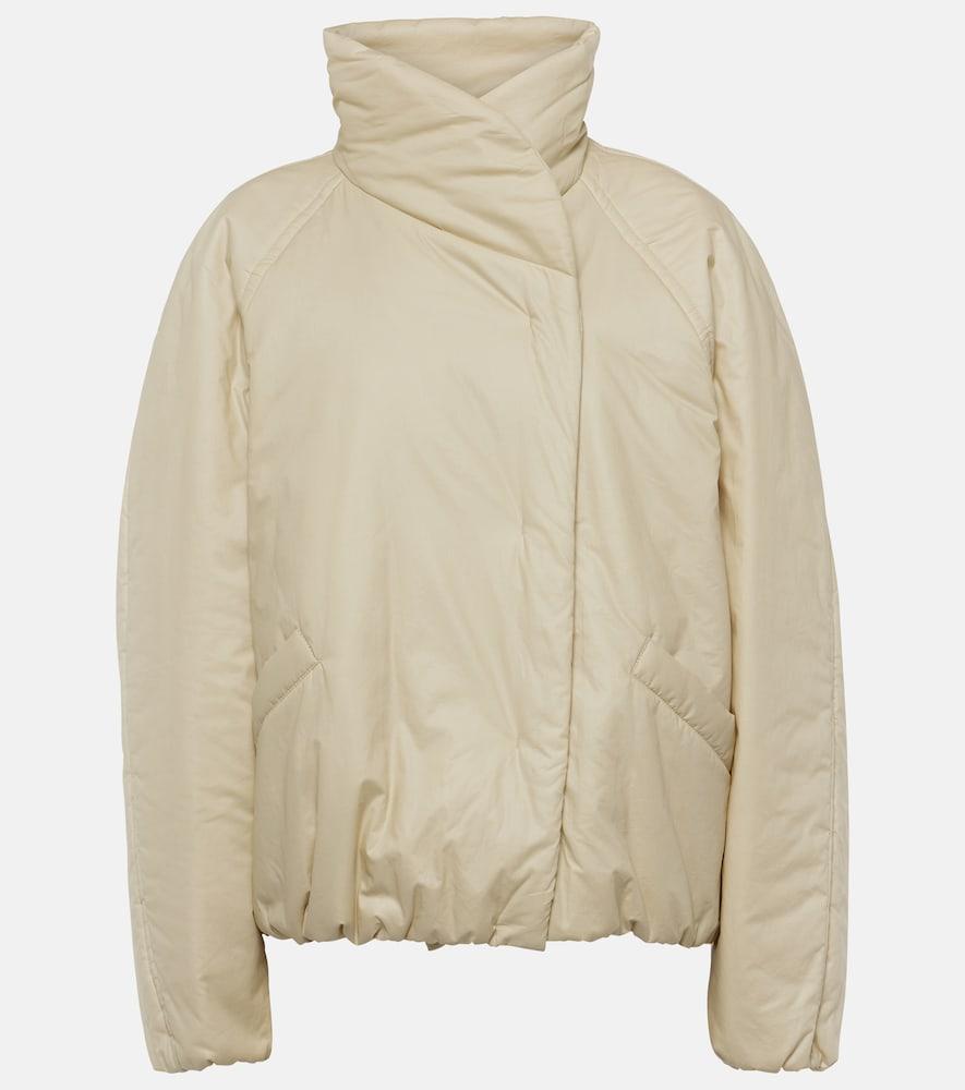 isabel marant dylany padded cotton-blend jacket