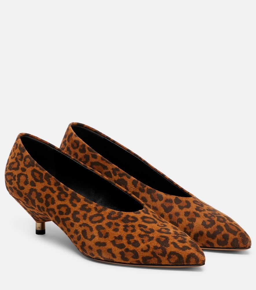 isabel marant ebisa 45 leopard-print leather pumps