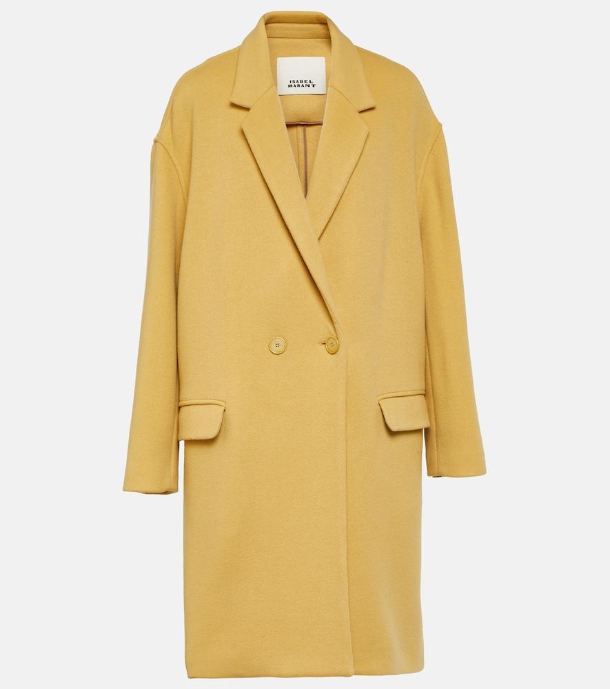 isabel marant efegozi wool-blend coat