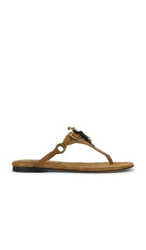 isabel marant elato sandal in taupe. - size 38 (also in 39)