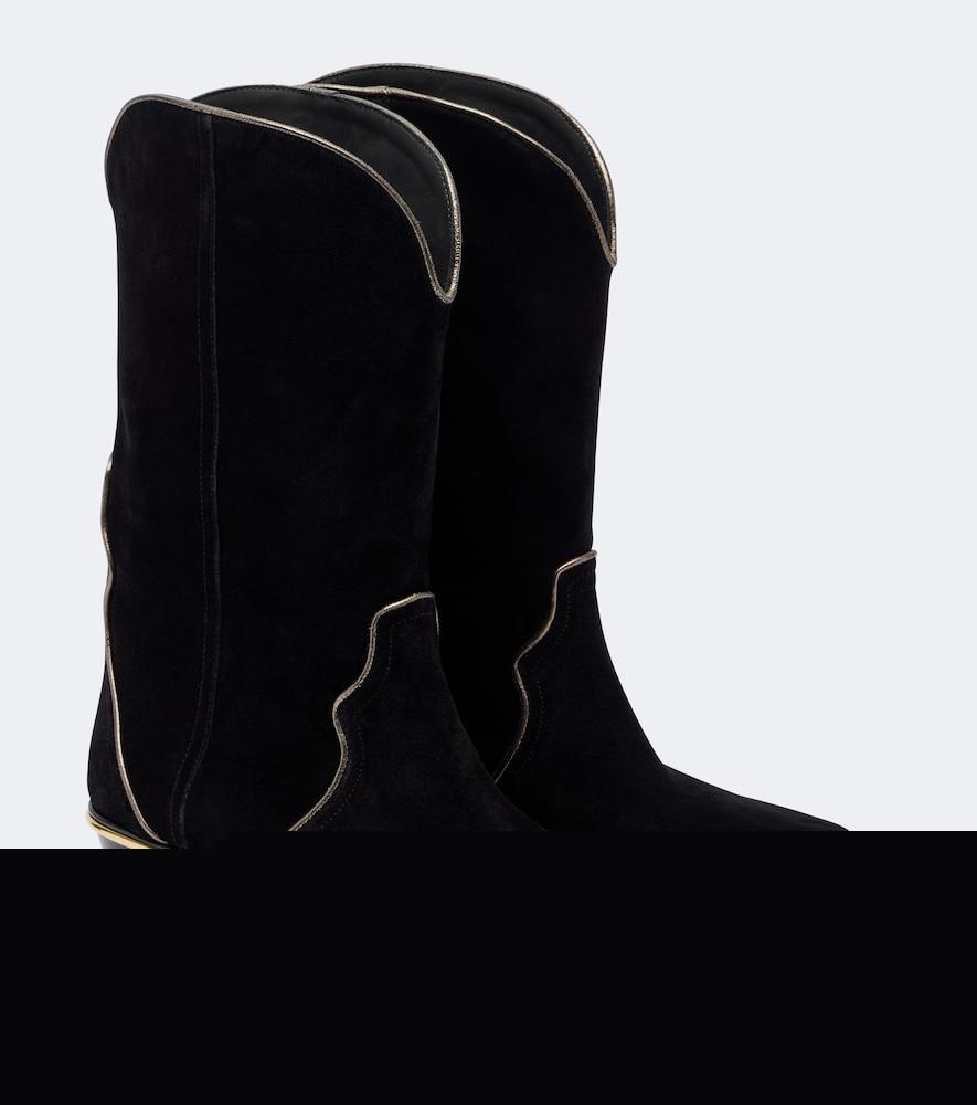isabel marant elbini suede cowboy boots