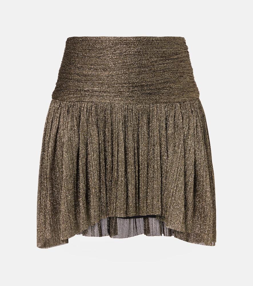 isabel marant eloise asymmetric embellished miniskirt